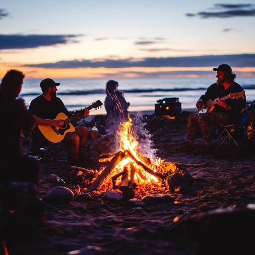 Immerse yourself in a spirited beach party anthem that captures the essence of summer joy, featuring bright electric guitar riffs, pulsing beats, and an infectious dance pop vibe