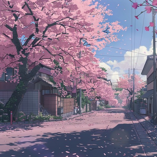 A melodic journey captured in delicate piano chords, reminiscent of vintage anime soundtracks. Soft and emotional, it paints a picture of cherry blossom petals drifting through the air as familiar scenes play out, infusing the present with heartfelt reverie.