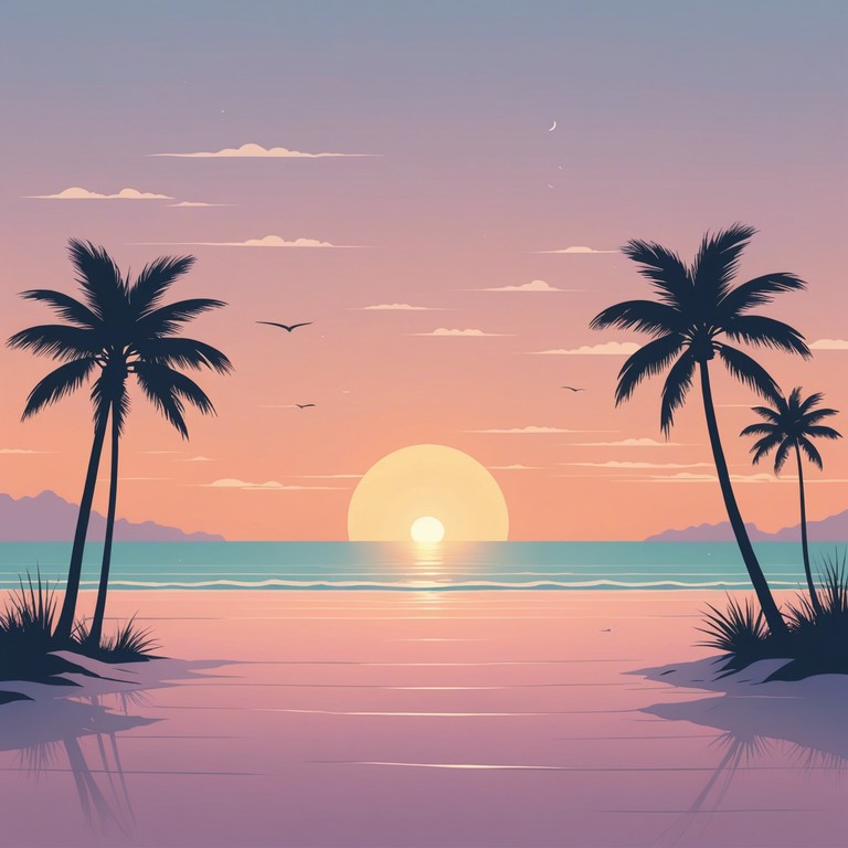 This track features a soothing guitar melody that mimics the peacefulness of watching a sunset at the beach. Gentle rhythms and a soft melodic structure create a calming atmosphere that encourages relaxation and reflection.