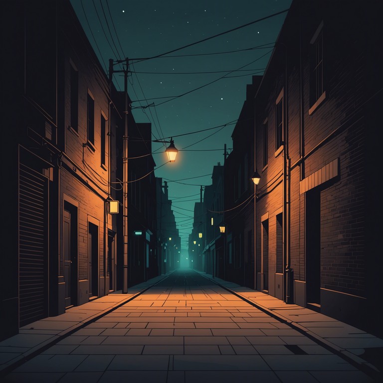 This instrumental track harnesses the raw essence of urban tension and nocturnal mystery through its heavy use of synthesizers and grime beats, creating a soundscape that’s both captivating and unsettling. The piece integrates minor key tonalities and a dense, foreboding base line that forcefully pulls the listener into the depths of a shadowy urban night.