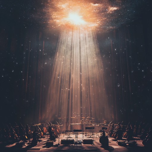 A majestic orchestral rock fusion, weaving together powerful guitar riffs and sweeping symphonic elements. The composition explores spiritual heights, evoking a sense of transcendence. It gradually builds intensity, leading to an awe inspiring conclusion.