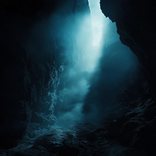 Explore dark caverns where shadows and echoes play tricks, creating a haunting and eerie ambience. The music captures the essence of ancient haunted places, filled with mysteries and unknown fears lurking in every dark corner. Feel the foreboding presence through ominous harmonies and dissonant layers