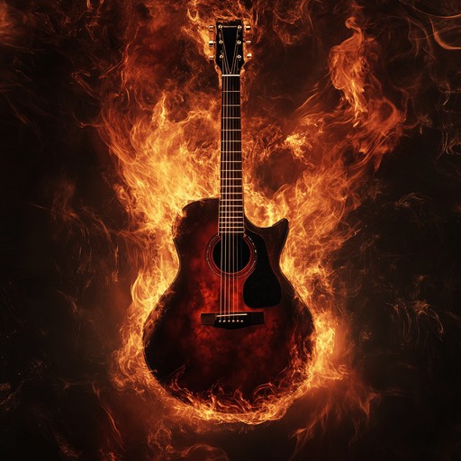 A searing guitar wails over relentless drums, symbolizing a fierce struggle towards freedom. Intensely aggressive riffs intertwine with heroic motifs, embodying the spirit of breaking free from oppression. The fusion of brutal breakdowns and empowering melodies creates a powerful, anthemic soundscape that drives a liberating narrative.