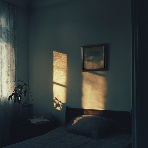 A suspenseful bedroom pop track featuring haunting and dreamy melodies that create an intimate, eerie atmosphere. The subtle synths weave a fabric of tension, while delicate, echoing beats add an undercurrent of mystery. Perfect for late night introspection or a moody evening soundtrack.