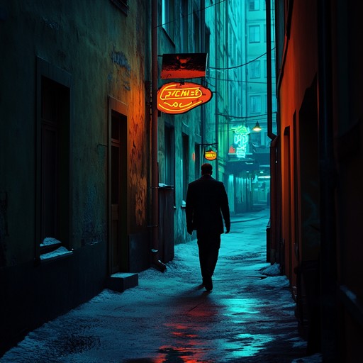 A gritty instrumental suomipop track that delves into the melancholy of urban life in finland. Haunting synth melodies merge with a brooding atmosphere to portray the solitude and introspection of wandering empty streets under grey skies.