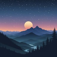 soft rhythm under celestial expanse