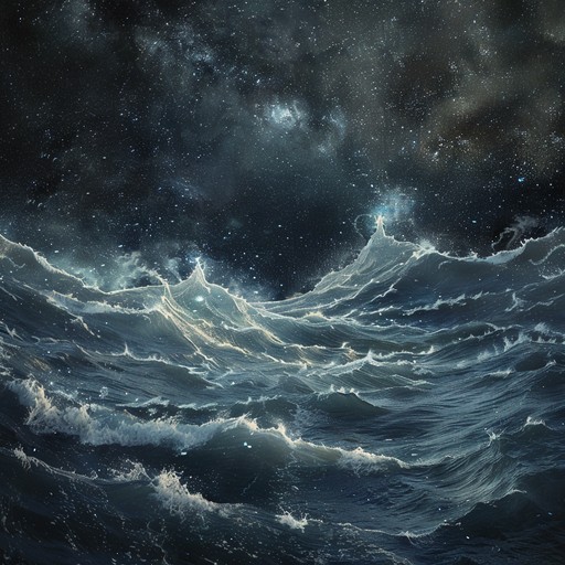 Immerse yourself in the ethereal sonic journey as cosmic waves gently crash upon the shores of distant planets. Shimmering synthesizers and dreamy pads ebb and flow, creating an atmosphere of deep space tranquility. Delicate arpeggios and subtle glitches add texture and depth, evoking a sense of weightlessness and wonder. The composition slowly evolves and unfolds, inviting the listener to drift away on a meditative voyage through the stars.
