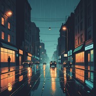 electric bass leads nostalgic city night drive