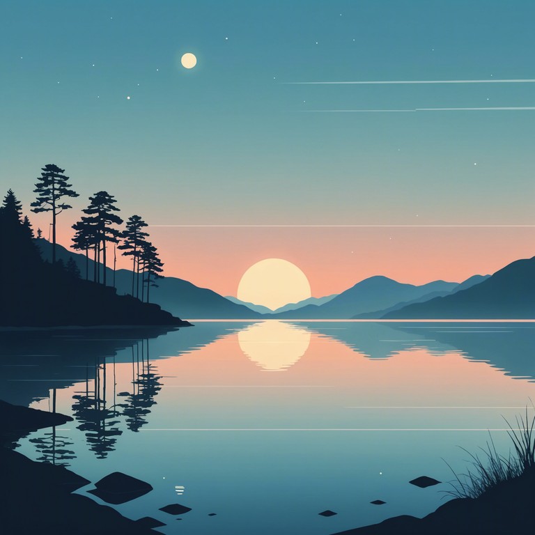 Imagine sitting on a quiet beach as the sun sets, and gentle piano notes blend with the sound of the ocean, creating a tranquil, calming atmosphere that allows your worries to drift away.