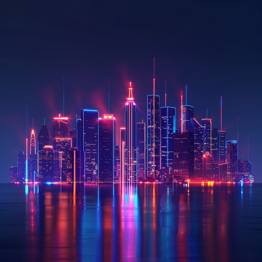 An electrifying 80s synthwave track that pulsates with a bold and heroic energy. The powerful synth leads, driving basslines, and dramatic drum patterns create an exhilarating atmosphere, perfect for epic nighttime adventures. This track merges nostalgic 80s elements with a modern flair, celebrating triumph over challenges under the neon lit sky.