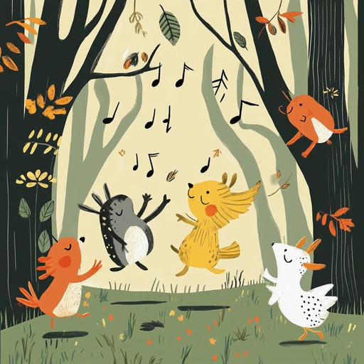 This track combines the lively energy of funk with whimsical, capricious melodies inspired by woodland creatures. Imagine a forest dance party where squirrels swing to the beat and owls groove to the rhythm. The playful tunes and upbeat tempo make it perfect for a joyful, carefree atmosphere.