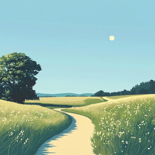 A spirited instrumental piece featuring acoustic guitar and light percussion, evoking the essence of a new journey filled with optimism and joy. The track embraces the warmth of the sun and the promise of a bright day ahead.