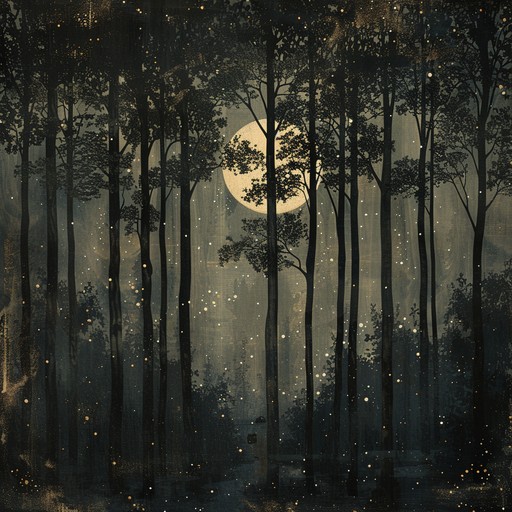 An ethereal and haunting melody that resonates with the mystical echoes of woodland whispers. Incorporate delicate harp plucks and ambient nuances for a mystical soundscape.