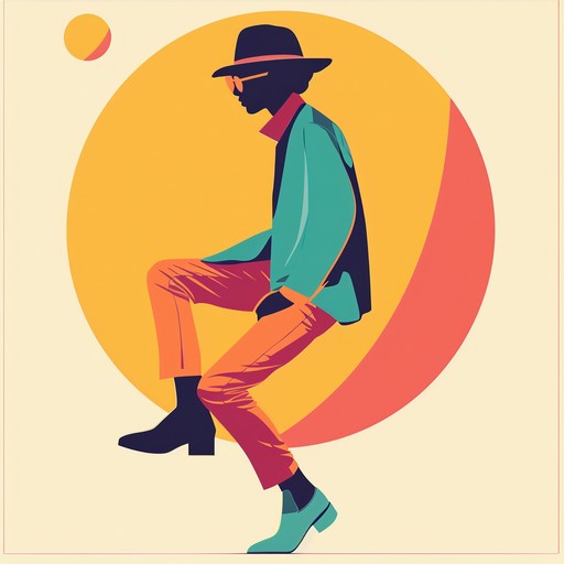 A lively and energetic instrumental track that blends elements of funk, disco, and jazz, creating a syncopated groove with a retro flair. The song features a tight rhythm section, complete with a punchy bassline and crisp drumming, layered with vibrant horn stabs, funky guitar riffs, and vintage synthesizer sounds. The arrangement seamlessly transitions between different sections, showcasing dynamic shifts and improvised solos, while maintaining a cohesive and danceable vibe throughout.