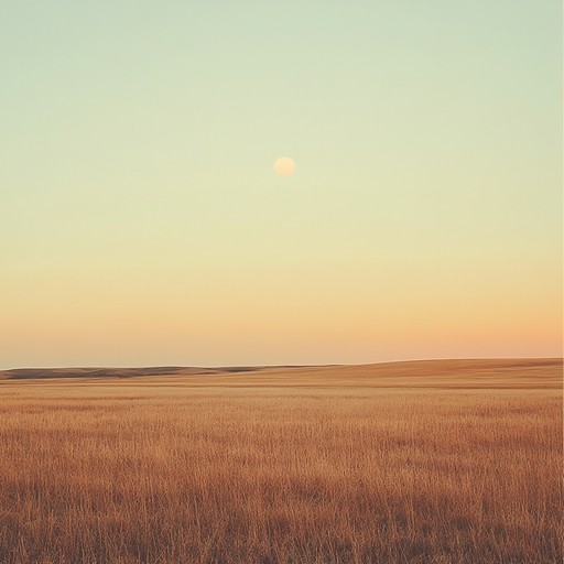 This piece captures the essence of a peaceful sunset over a wide open prairie, offering a gentle and nostalgic soundscape. The acoustic guitar leads with a tranquil, flowing melody, accompanied by soft, supportive harmonics that evoke images of golden fields and serene evenings, reminiscent of simpler times in the heartland. Perfect for reflecting moments and evoking a sense of calm and warmth.