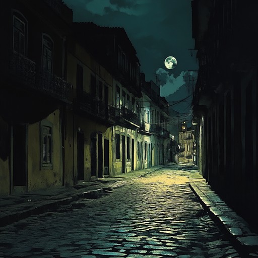 An instrumental bossa nova piece that captures the somber mood of wandering the quiet streets of rio de janeiro at midnight, contemplating lost love and the passage of time, with gentle guitar melodies and soft percussion.