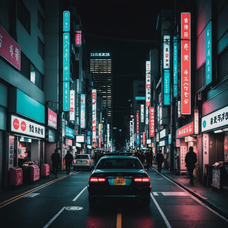 Imagine a high energy, vivid track that merges the pulsating rhythms of j pop with futuristic synths and a touch of sci fi ambiance. This song captures the essence of a neon lit cityscape, moving through an intense, fast paced melody that feels like navigating through a bustling, high tech metropolis at night.