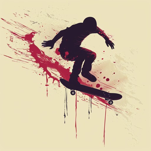 An energetic and rebellious instrumental track that captures the essence of the skateboarding culture, featuring fast, distorted guitar riffs, pounding drums, and a relentless bassline that drives the song forward, creating an intense and exhilarating atmosphere perfect for shredding the streets and skate parks