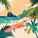 vibrant mambo evoking sunlit tropical beach party vibes.