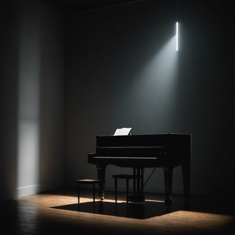 A brooding pop track that captures the introspective solitude of sitting alone in a dimly lit room, wrestling with thoughts of past and unrequited love. Soft, underscored piano melodies resonate deeply, providing a hauntingly beautiful and introspective atmosphere.