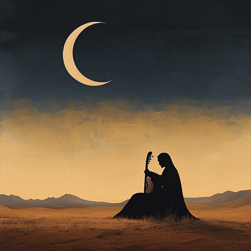 An instrumental piece that captures the tense atmosphere of a quiet desert night, where whispers echo under the crescent moon. Traditional middle eastern melodies intertwine with suspenseful rhythms, creating a haunting, evocative soundscape that transports listeners to ancient sands cloaked in mystery.