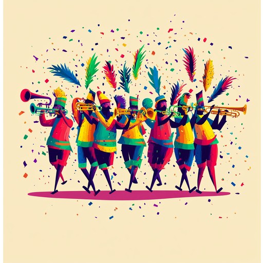 A lively instrumental track combining upbeat jazz melodies with the infectious rhythms of brazilian carnival music. Bright brass sections and funky bass lines merge with vibrant samba percussion, creating an atmosphere that feels both sophisticated and celebratory, perfect for bringing any event to life.