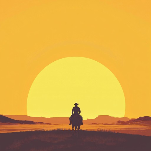 An energetic and uplifting instrumental piece that evokes images of pioneers journeying across vast western landscapes, filled with hope and anticipation for new beginnings.