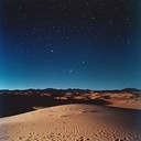 a journey of desert whispers under enchanted moonlit sky