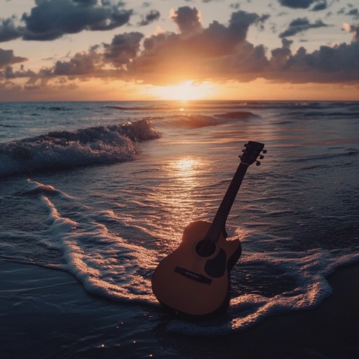 A gentle instrumental piece blending funk and rock, featuring soulful guitar riffs and smooth rhythms, reminiscent of a serene sunset drive along a coastal highway, evoking feelings of peace, nostalgia, and warmth