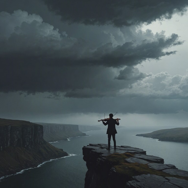 Imagine listening to a composition that captures the essence of a storm, with each note drawing a picture of windswept landscapes and thunderous skies, all performed by a masterful violinist commanding the bow with both precision and wild abandon. The piece is not just heard; it's felt, like the palpable energy of a tempest.