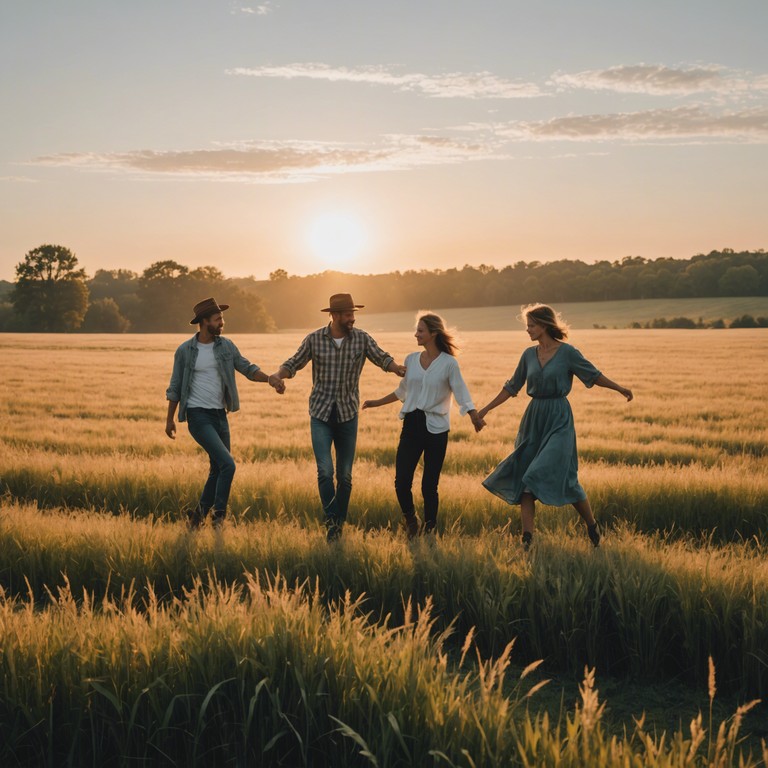 A vibrant track that captures the essence of a festive morning in a small town, where the sunrise brings a sense of hope and celebration. Featuring energetic strums and foot tapping rhythms, this song is perfect for depicting scenes of communal joy and traditional gatherings.