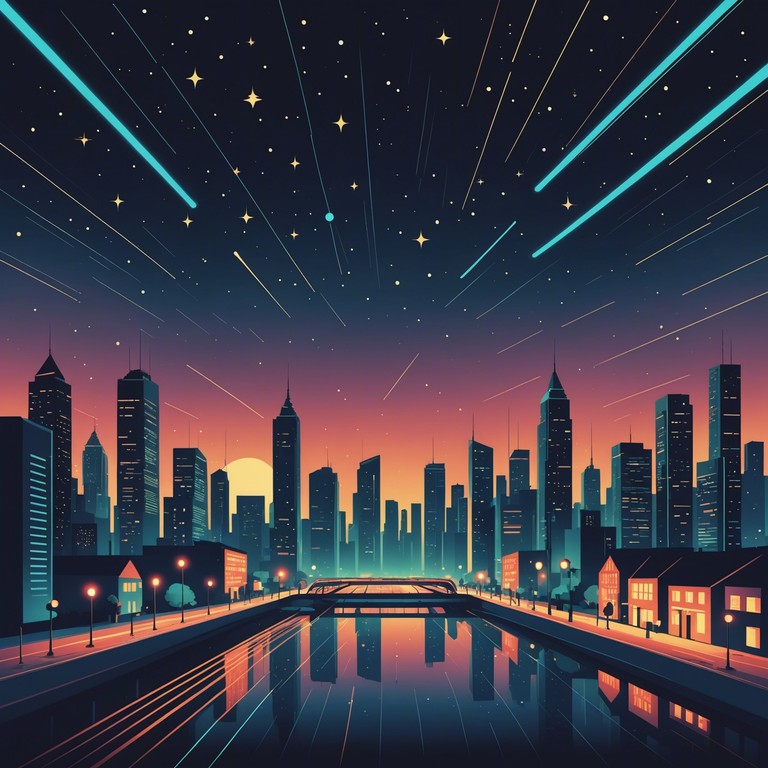 This piece transports listeners to a stellar realm where jazz and house converge in a dazzling display of futuristic synths and rhythmic beats, perfect for a night under the stars.