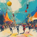 cheerful, cinematic soundtrack portraying lively carnival parade atmosphere.