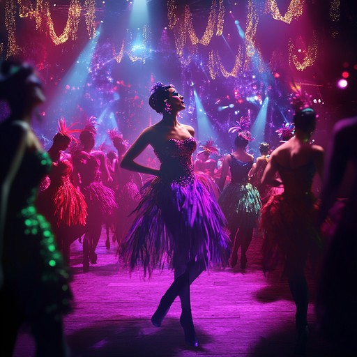 An uplifting track combining the dynamic energy of cabaret with the intricate melodies of jazz. Dominated by a lively piano and brass ensemble, it evokes an atmosphere of excitement and joy, perfect for inspiring scenes