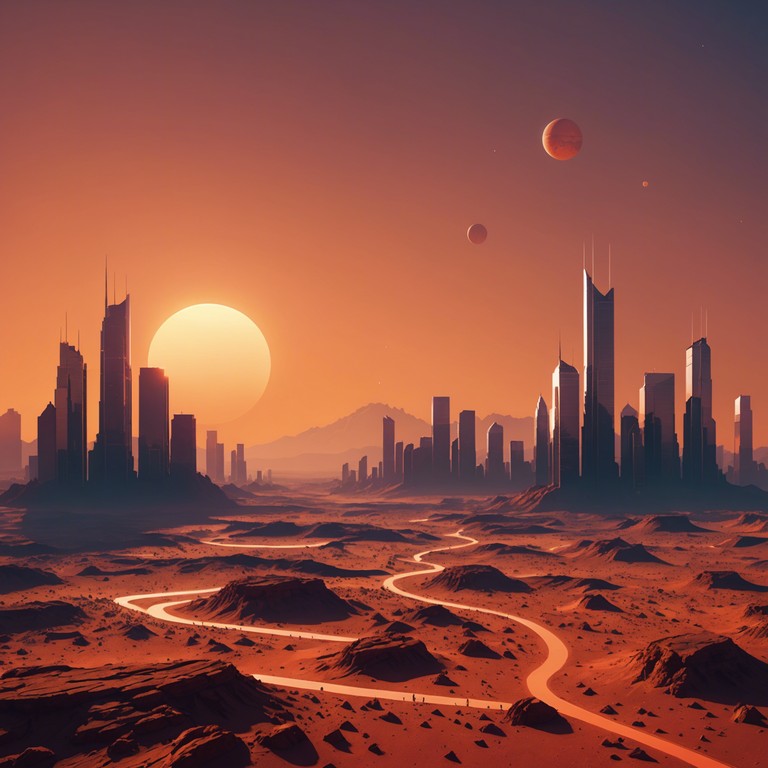 Travel to a brightly envisioned future where optimism reigns and technology intertwines with human emotion. Here, musical layers weave seamlessly to evoke feelings of renewed spirit and boundless possibilities.
