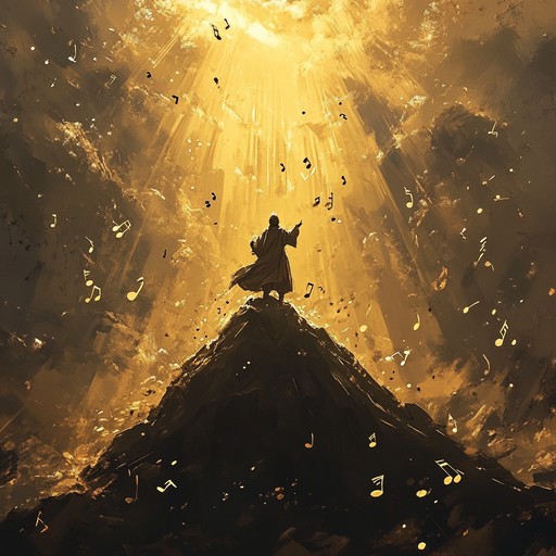 An exhilarating instrumental piece blending vibrant orchestral elements to evoke feelings of triumph and unbridled joy, featuring soaring strings, resounding brass, and dynamic percussion in an epic and uplifting soundscape.