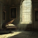 melancholic harpsichord reflecting on memories of bygone days