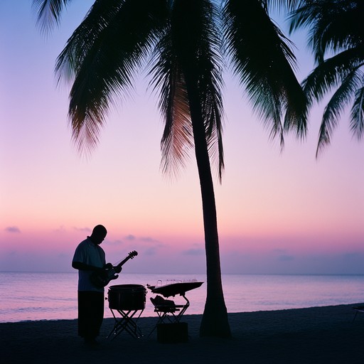 Imagine yourself by the turquoise waters of the caribbean, the sun setting in hues of orange and pink, while soft music plays from a nearby beach bar, perfectly blending the sound of waves with gentle melodic harmonies.