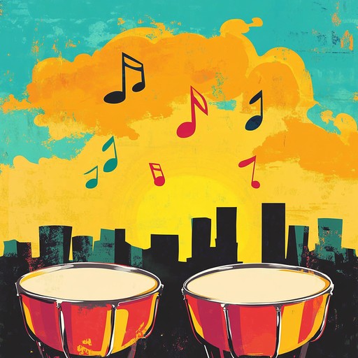 This instrumental piece blends calypso rhythms with energetic drum and bass beats, featuring steel drum melodies soaring over rapid fire percussion. Inspired by caribbean sunshine and urban nightlife, the track creates a joyful atmosphere that invites listeners to dance and celebrate life.