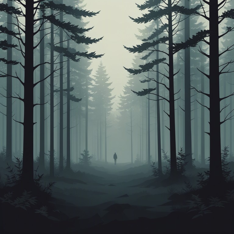 This track features a deeply unsettling melody that merges creepy soundscapes with hauntingly beautiful tones. The music is perfect for spine chilling moments, creating an atmosphere filled with apprehension and mystery. The use of minimalistic sound elements enhances the eerie silence that occasionally gets pierced by unexpected sounds, simulating the feeling of wandering in a misty, unknown territory at dusk.