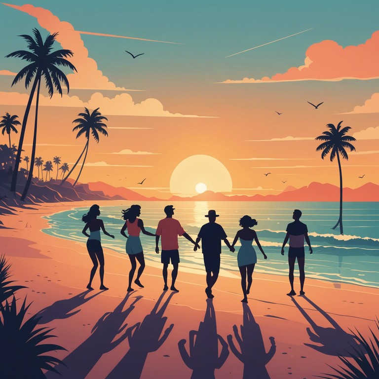 Imagine a vibrant sunrise on a pristine beach where the pulsating rhythms of calypso music fill the air, energizing and uplifting everyone's spirit. The melody carried by steel drums encapsulates the essence of a joyous beach party, inviting you to dance without inhibitions.