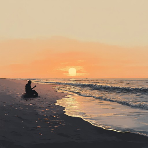 A soothing bossa nova piece evoking sunsets on the beach, where rhythmic guitar flows like gentle ocean waves. This track paints a relaxing landscape with soulful nuances, creating a dreamy, intimate ambiance perfect for unwinding.