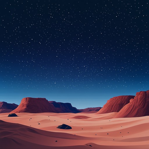 An enigmatic journey where ambient synths interweave with desert sounds to evoke a surreal cosmic landscape. Hypnotic rhythms and ethereal tones transport listeners to an expansive universe tinged with desert mystery.