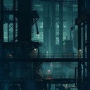 mechanical pulses and electric riffs create eerie industrial atmosphere