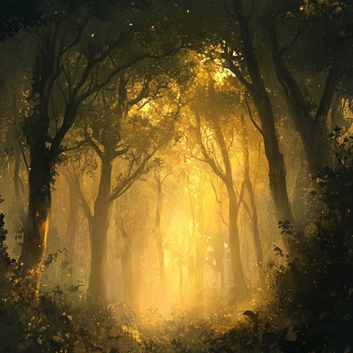 A journey through ancient, mystical forests where haunting echoes of spirits intertwine with rustic americana. This composition features ethereal guitar vibes, conjuring imagery of fog laden woods kissed by twilight.