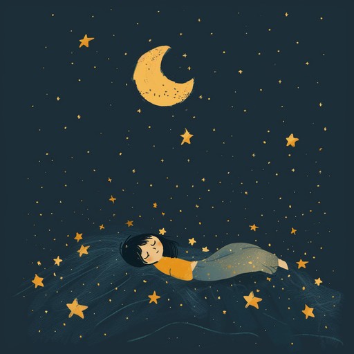 This tender lullaby is perfect for helping baby drift off to dreamland. With a soft, rocking rhythm and twinkling, celestial sounds, it creates a warm and comforting atmosphere. The melody is simple and repetitive, making it easy for baby to relax and let go of the day's excitement. As the song progresses, the instrumentation becomes increasingly sparse and ethereal, mirroring the peaceful journey into sleep.