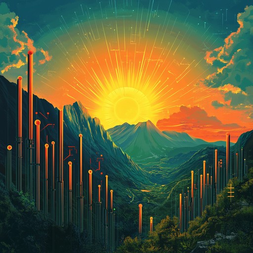 An instrumental piece combining traditional andean panpipes and modern electronic synths to create an uplifting melody that inspires hope, empowerment, and blissful energy