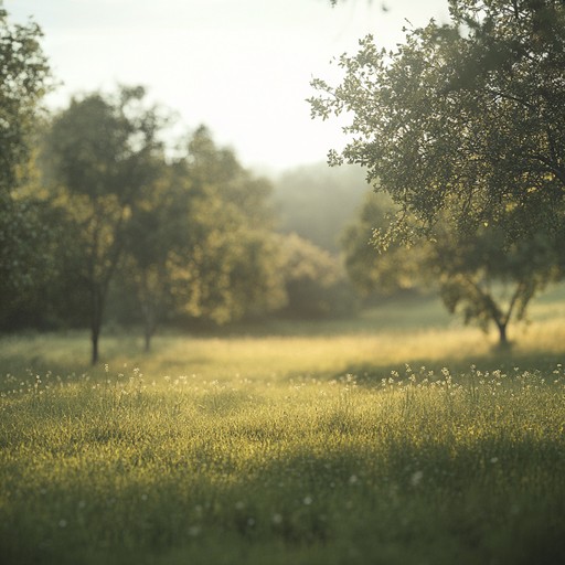 A gentle, soft instrumental song that blends serene world ethnic influences with tender melodies. The subtle tones create a calming atmosphere, providing a sense of tranquility reminiscent of a soft breeze caressing a meadow on a sunny day.