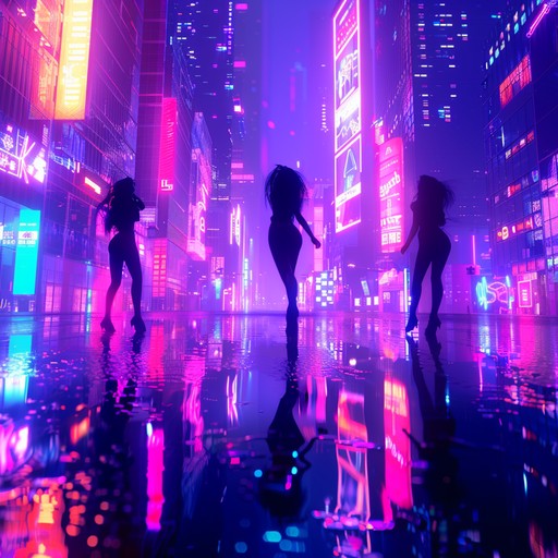 Embody the 1980s new wave era with infectious synth melodies, pulsating basslines, and driving rhythms that encapsulate the vibrant essence of nightlife in the neon lit streets of the city. The track delivers high energy and an anthemic feel, making listeners feel as if they're dancing through a dynamic urban landscape.