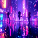 vibrant synths with energetic rhythms, capturing 80s nightlife.